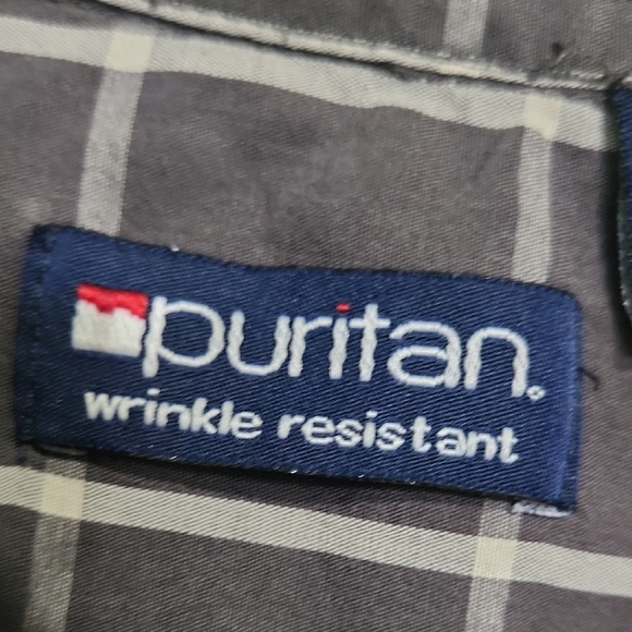 Puritan Men's Black and White Checkered Shirt - Picture 3 of 3